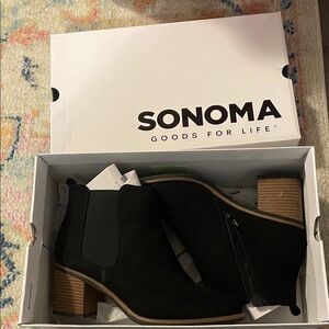 Sonoma Women's Elegant Black Ankle Booties